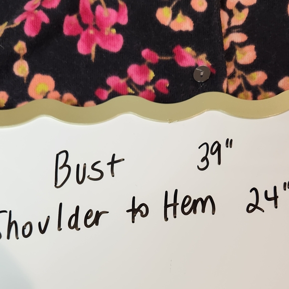 Lands' End Supima Cotton Sweater - Black and Cream - Picture 6 of 6